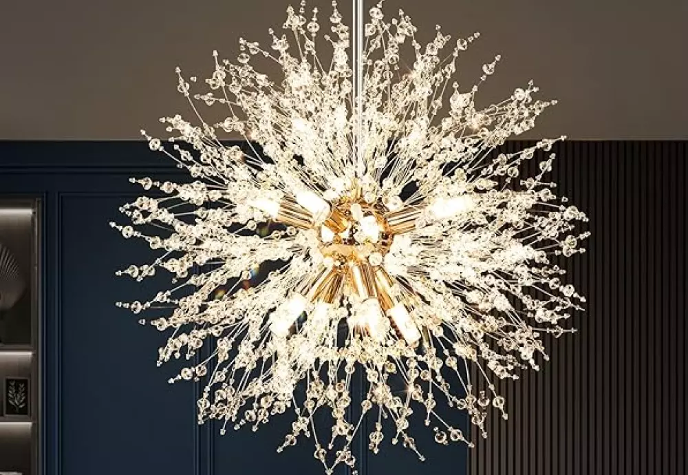 globe crystal chandelier